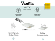 Vanilla Pamuk Yıkanabilir Kılıflı Yastık